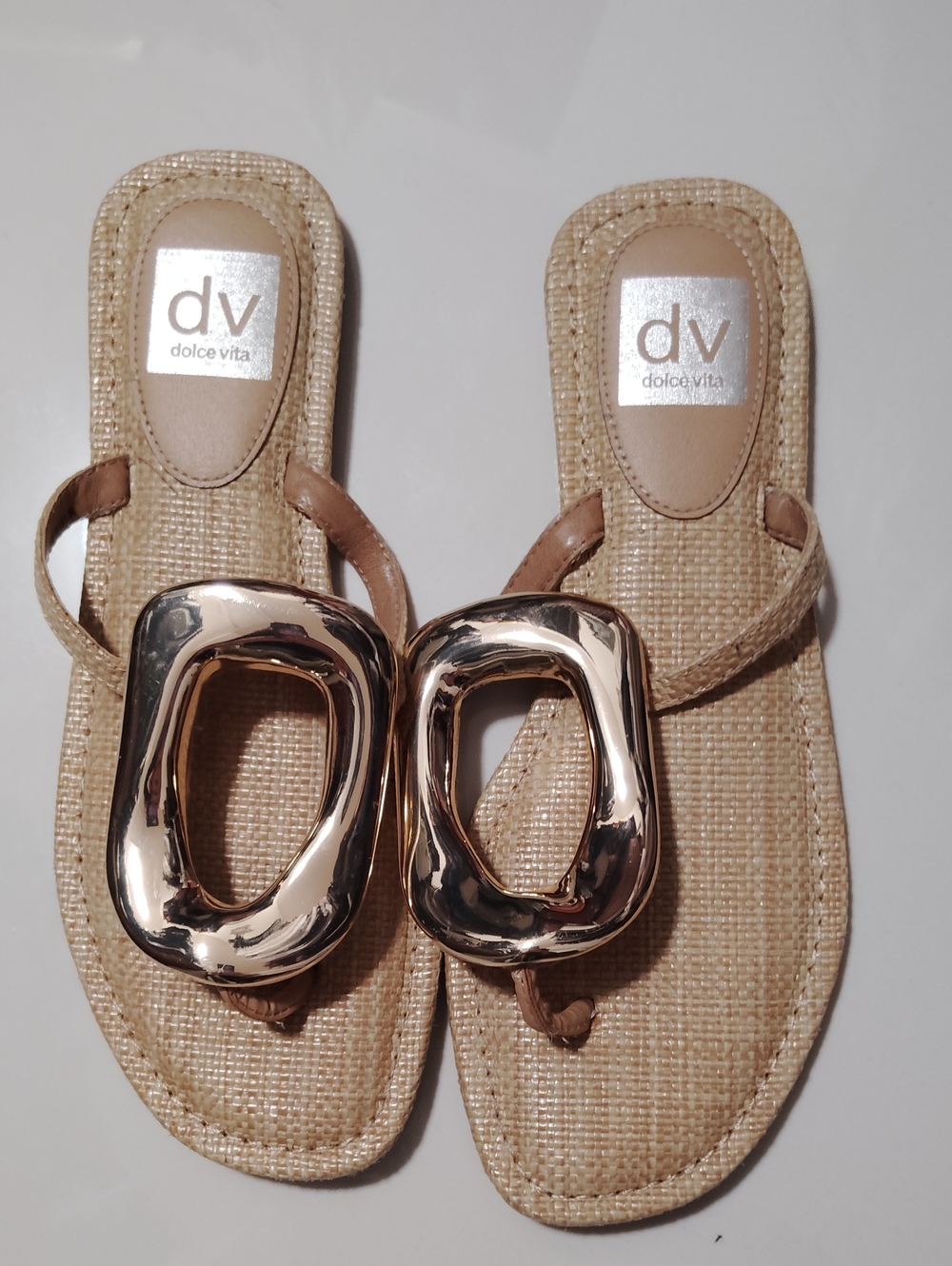 Dolce vita Sandals Gold Beige Brown